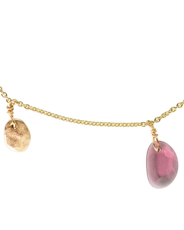 Collier Bahia Rhodolite Or 585/1000