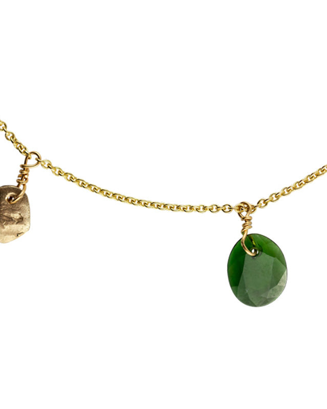 Collier Bahia Tourmaline Cyprès Or 585/1000