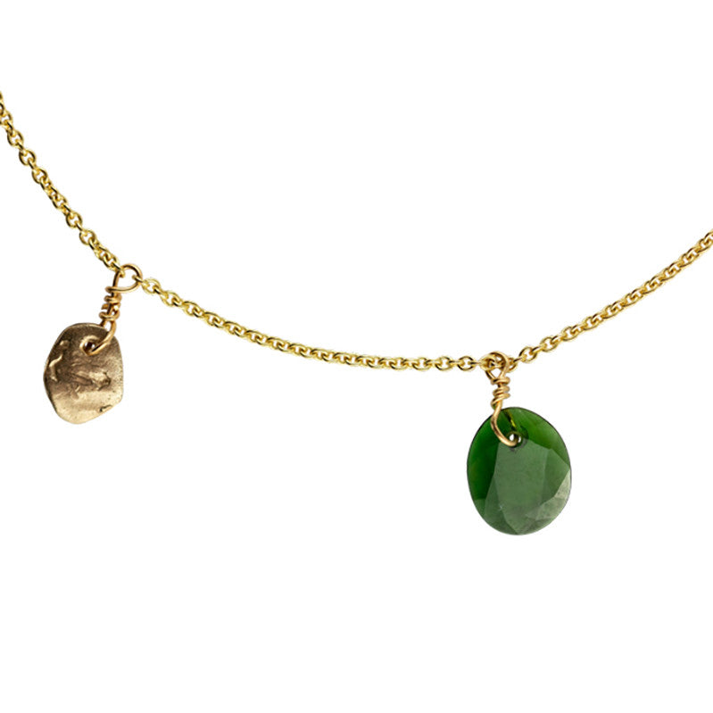 Collier Bahia Tourmaline Cyprès Or 585/1000