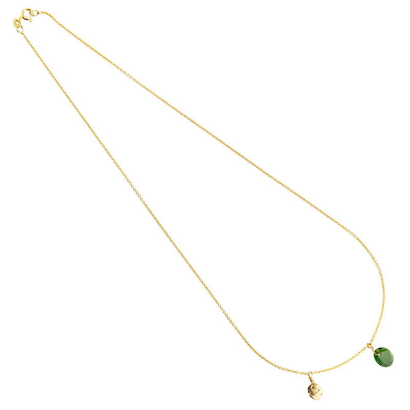 Collier Bahia Tourmaline Cyprès Or 585/1000