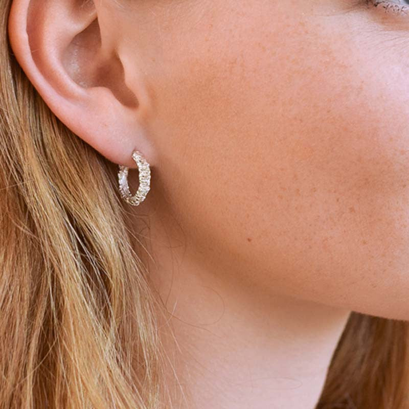 Créoles Billes Argent 925