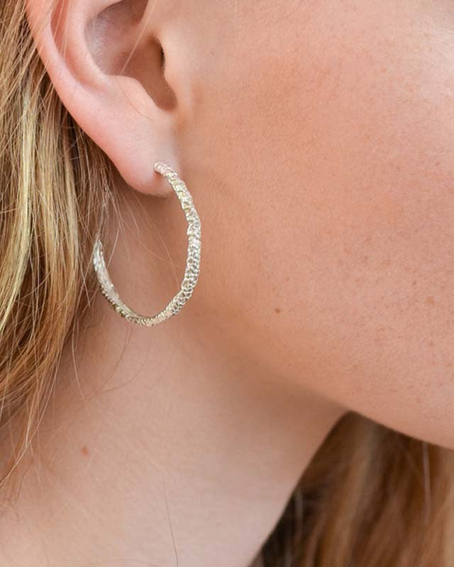 Créoles Billes Grand Modèle Argent 925