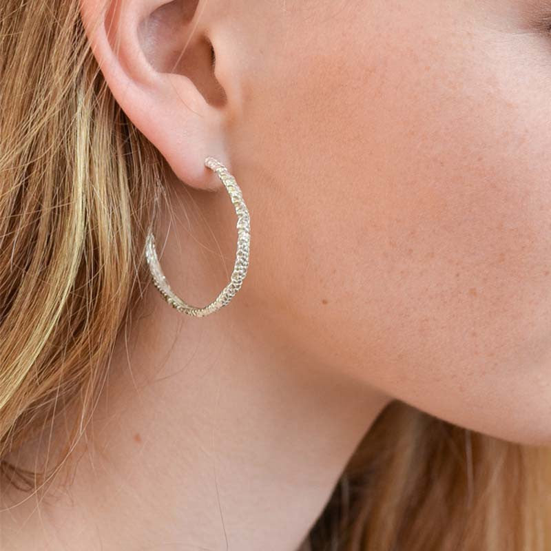 Créoles Billes Grand Modèle Argent 925