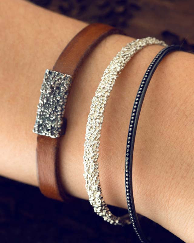 Jonc Billes Large Argent 925