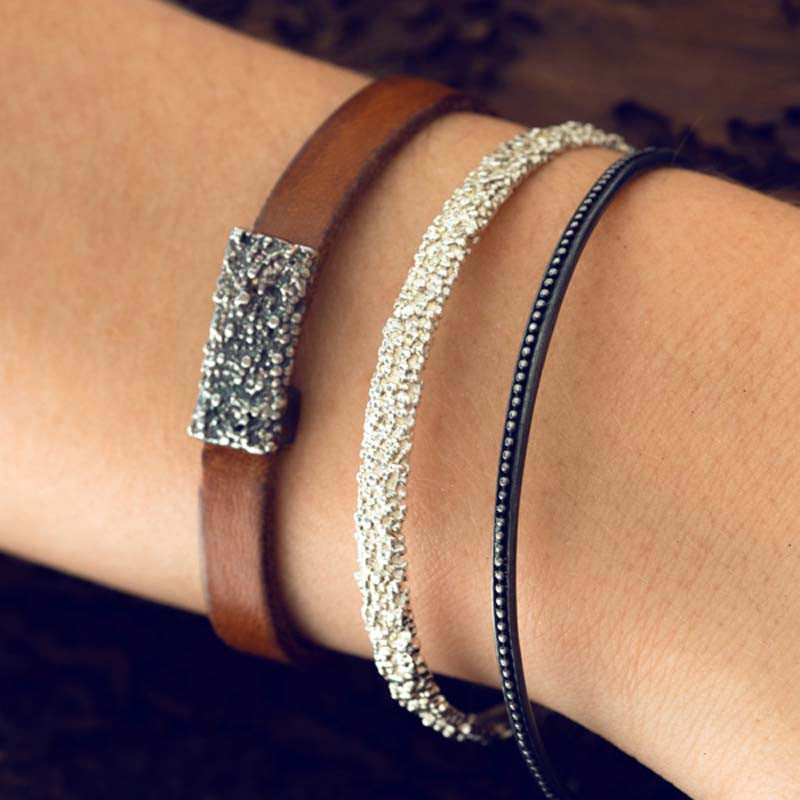 Jonc Billes Large Argent 925