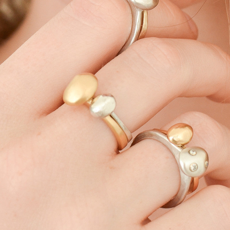 Bague Caillou Petit Modèle Argent 925