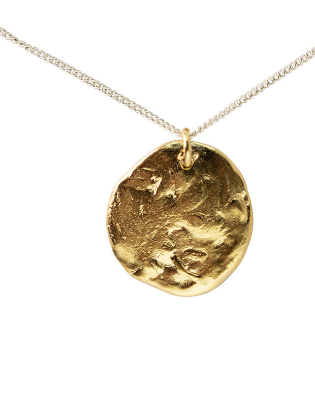 Collier Moon GM Argent 925 et Argent Doré à l'Or Fin