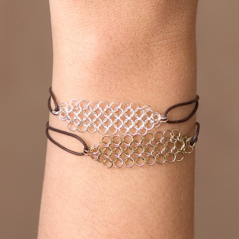 Bracelet Cotte de Mailles 48 Vermeil Or Clair