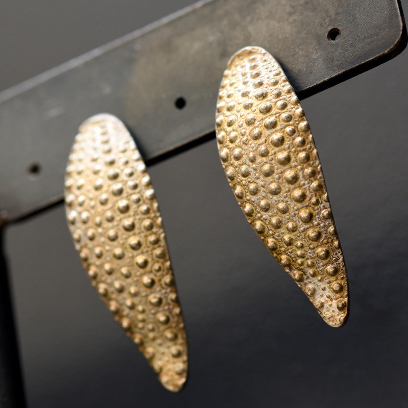 1 Boucle d'Oreille Oursin Argent 925