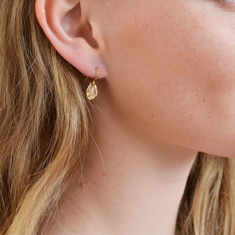 Dormeuses Blossom Argent 925 Doré à l'Or Fin