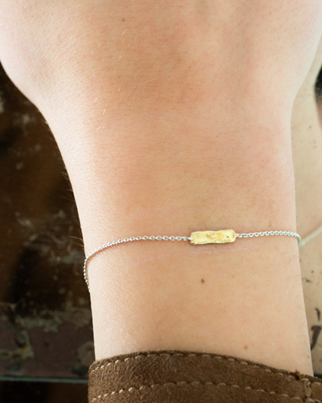 Bracelet Niger Chaîne Argent 925 et Or 585/1000