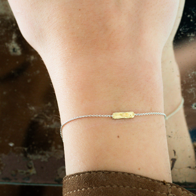 Bracelet Niger Chaîne Argent 925 et Or 585/1000