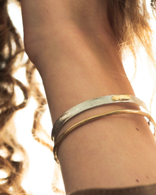 Bracelet Niger Argent et Or 585/1000