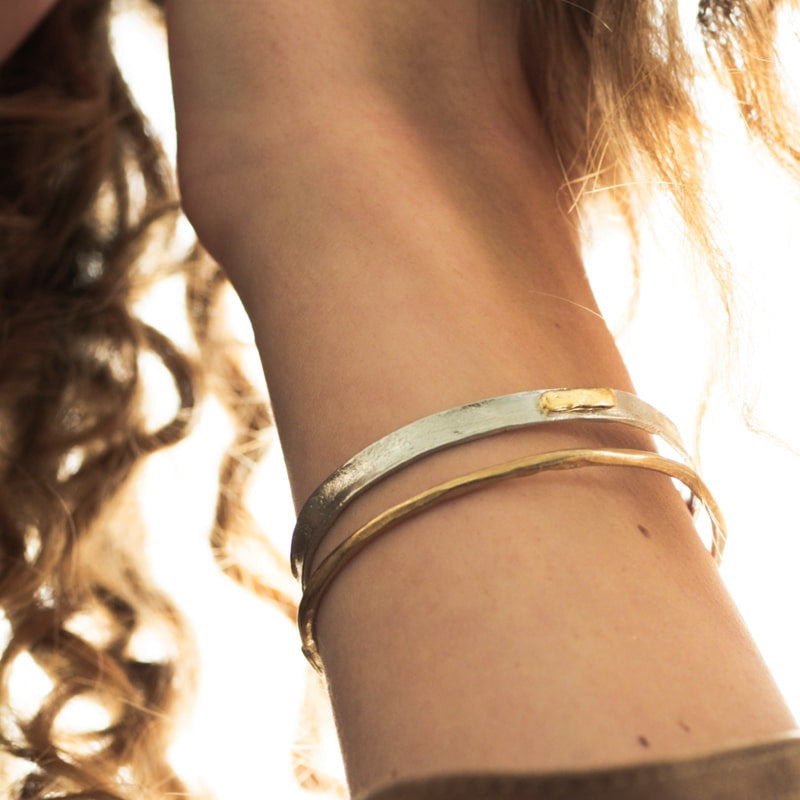 Bracelet Niger Argent et Or 585/1000