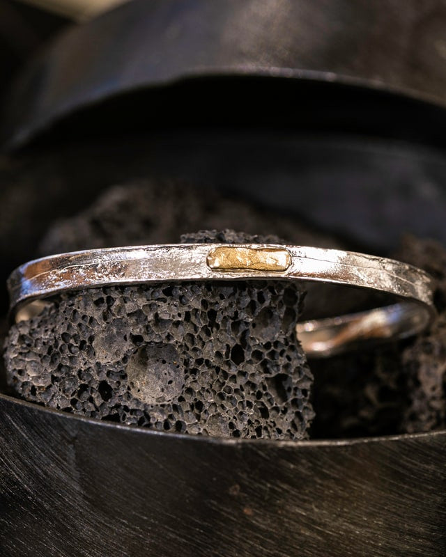 Bracelet Niger Argent et Or 585/1000