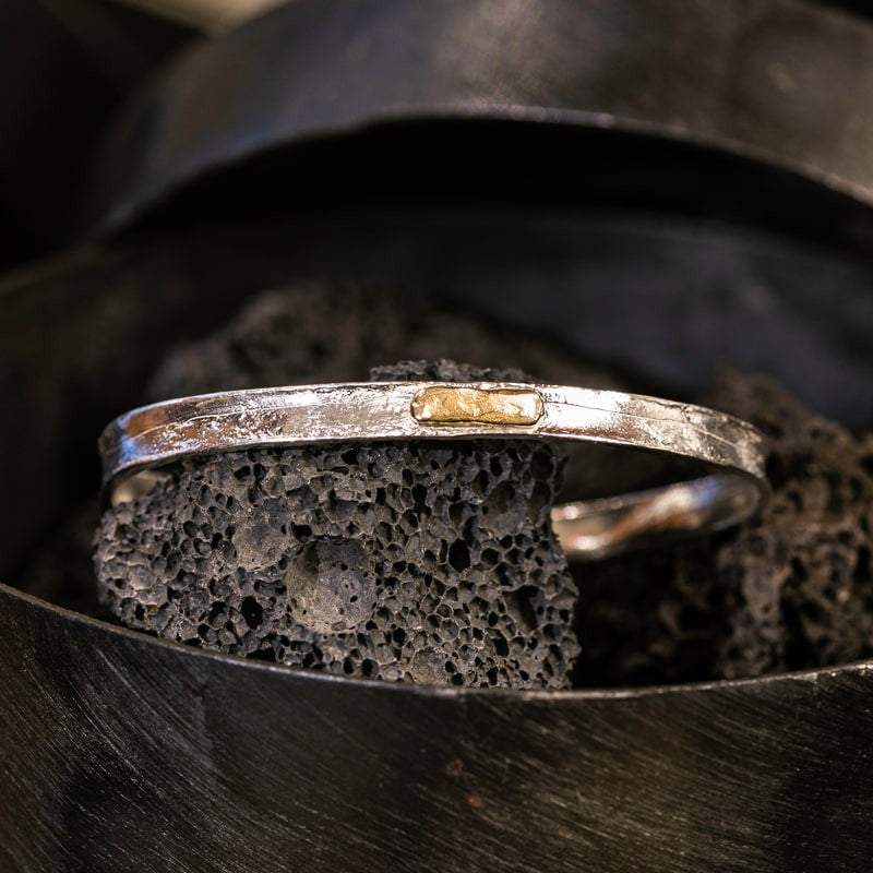 Bracelet Niger Argent et Or 585/1000