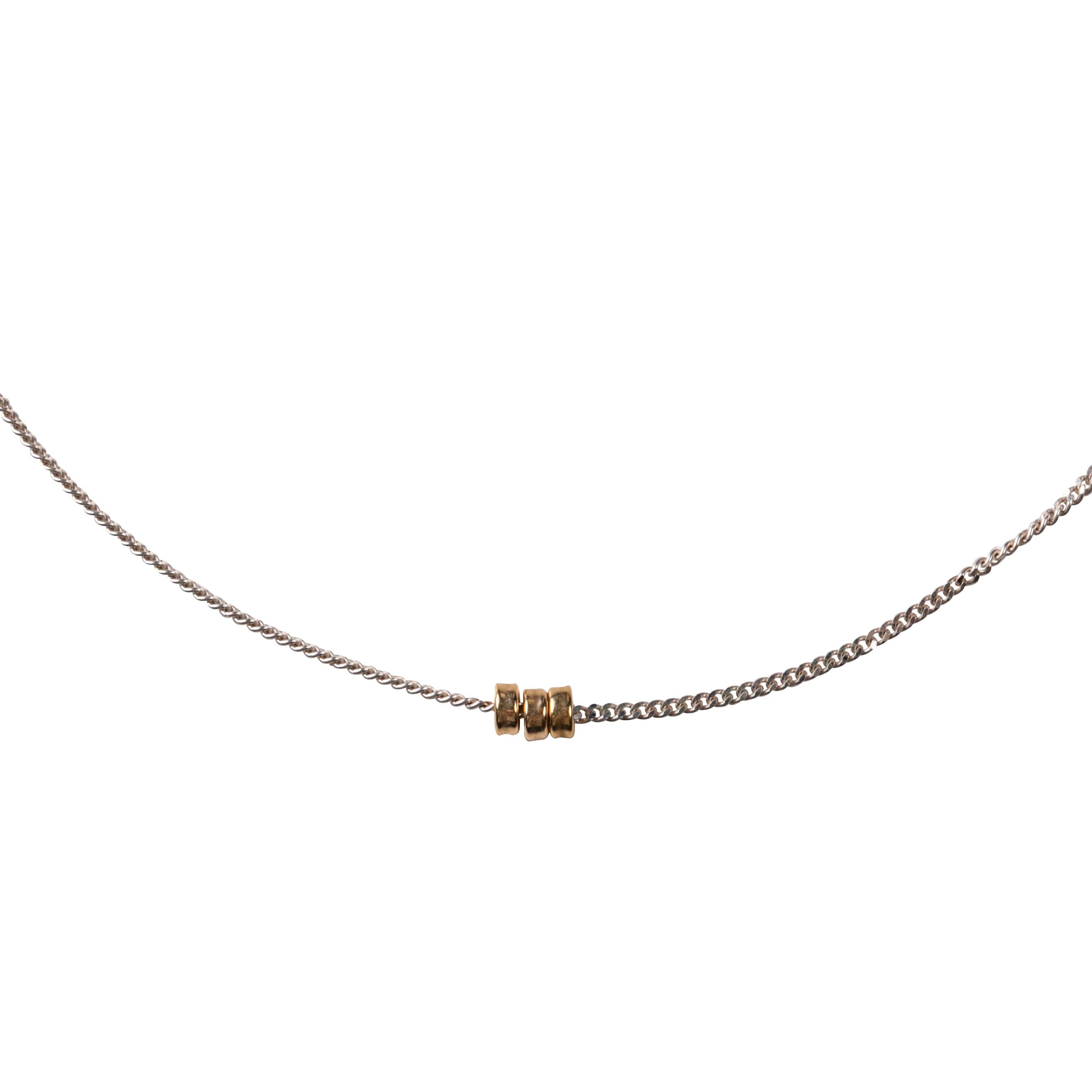 Collier Dune Argent 925 & Or 18K