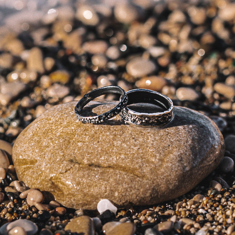 Bague Billes Alliance Argent 925 Oxydé