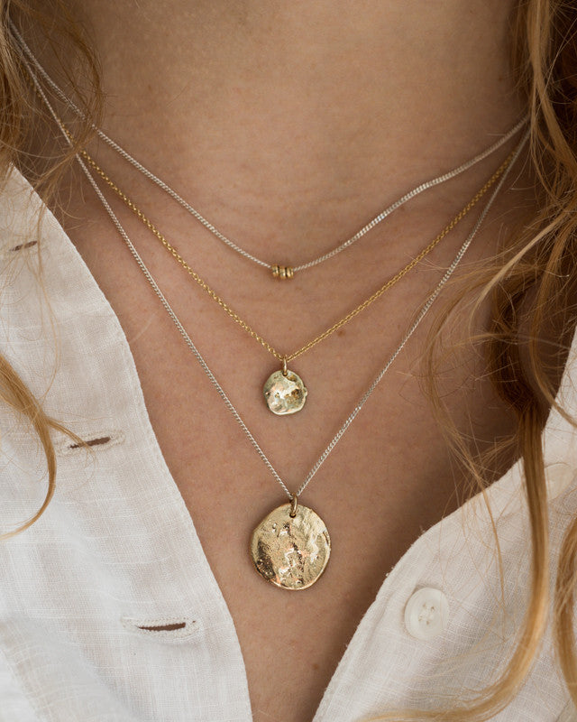 Collier Dune Argent 925 & Or 18K