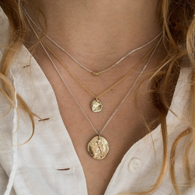 Collier Dune Argent 925 & Or 18K