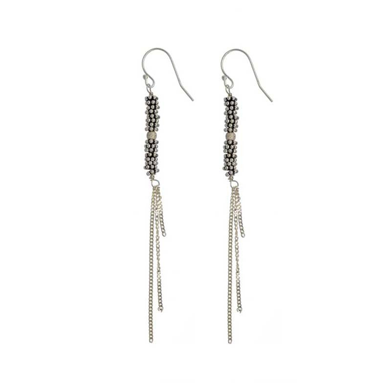 Boucles d'Oreilles Bhoutan 1 Sphère Argent 925