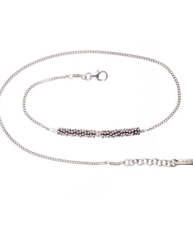 Bracelet Double Bhoutan 1 Sphère Argent 925