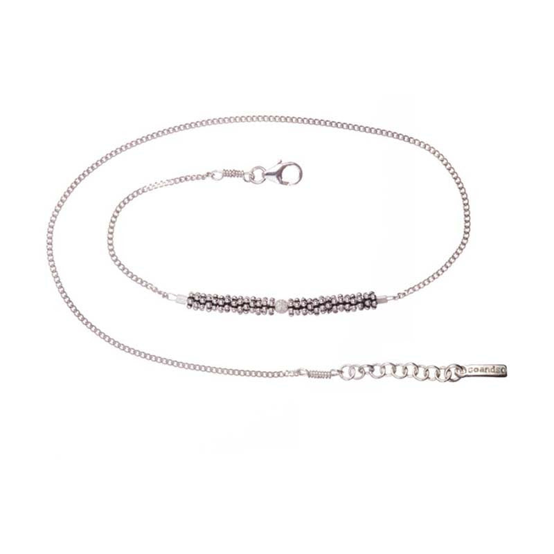 Bracelet Double Bhoutan 1 Sphère Argent 925