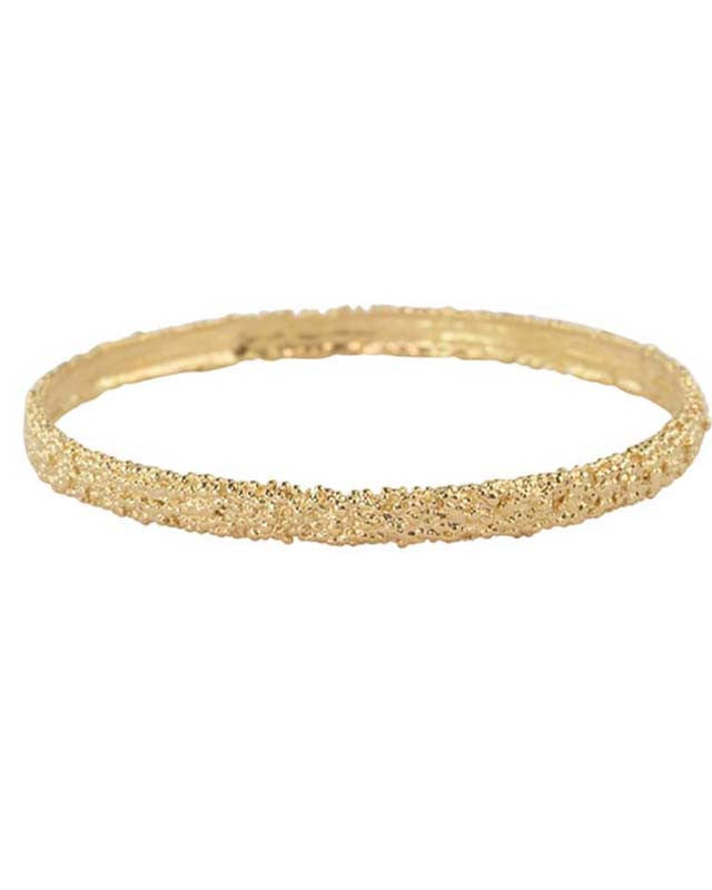 Jonc Billes Large Argent 925 Doré Or Clair