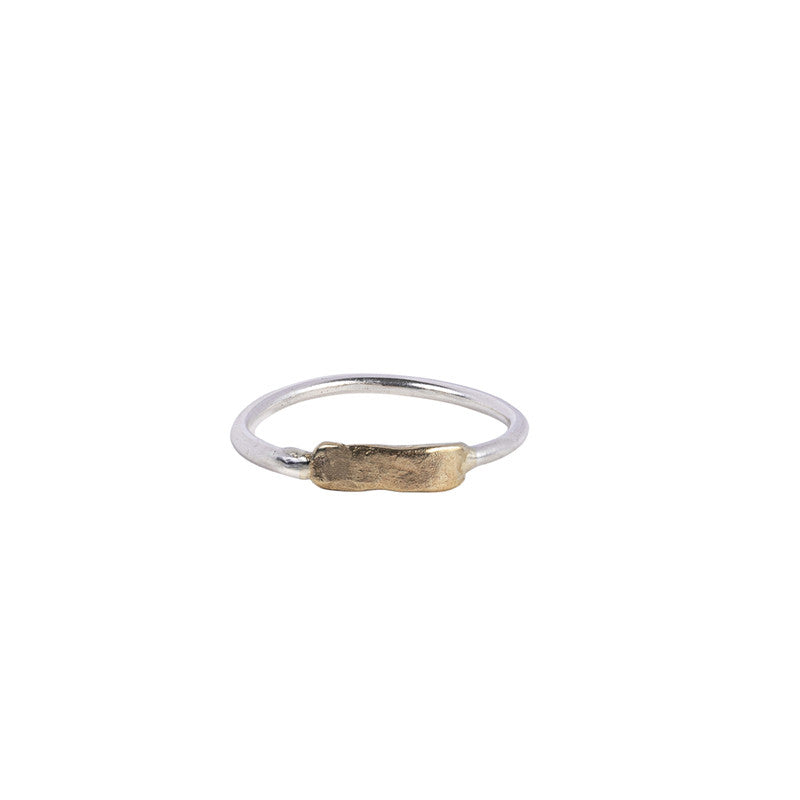 Bague Niger Argent 925 et Or 585/1000
