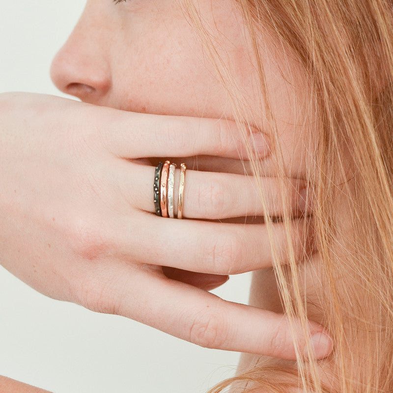 Bague Brindilles Parsemée Argent 925