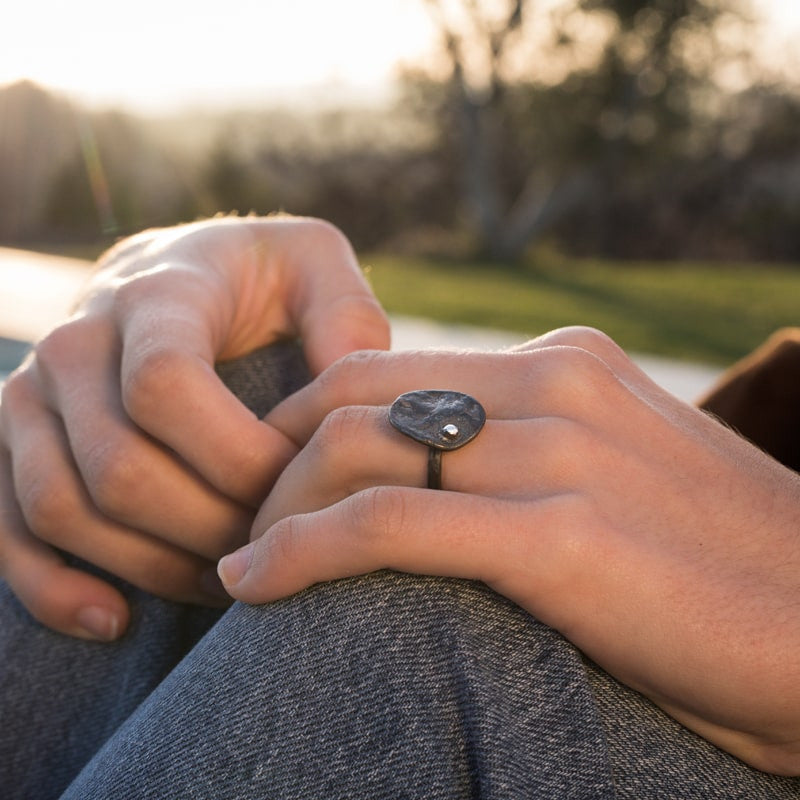 Bague Blossom XL Argent 925 Oxydé