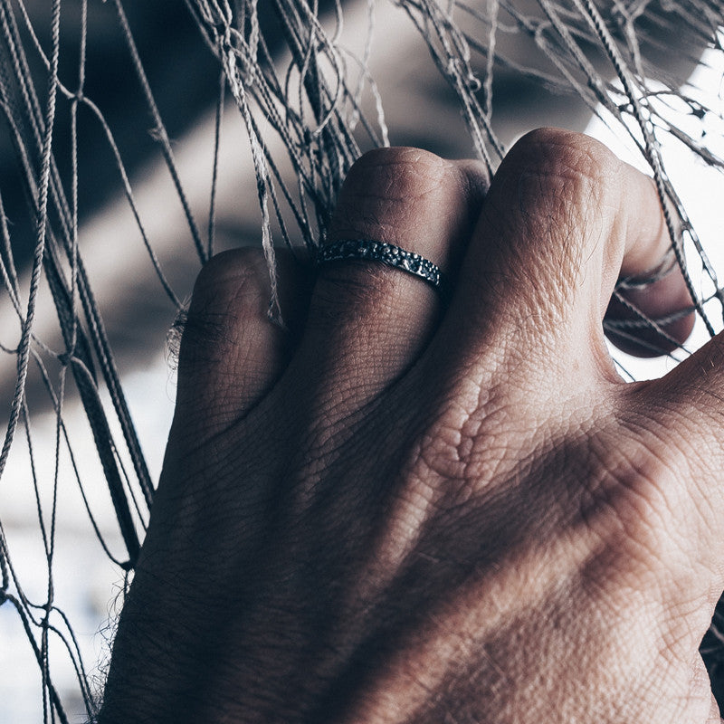 Bague Billes Alliance Argent 925 Oxydé