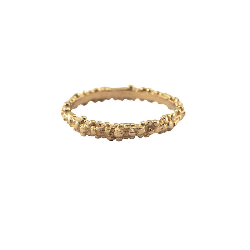 Bague Billes Fine Or Jaune 18 Carats