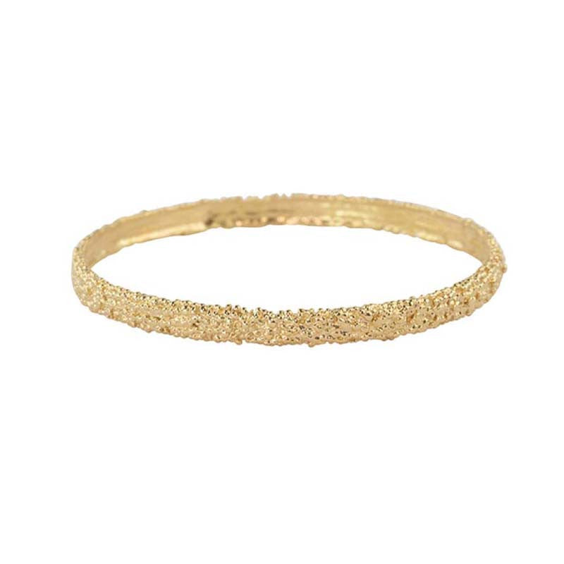 Jonc Billes Large Argent 925 Doré Or Clair