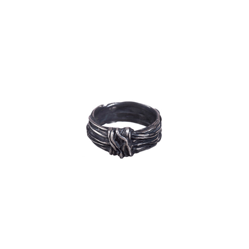 Bague Twist Argent 925 Oxydé