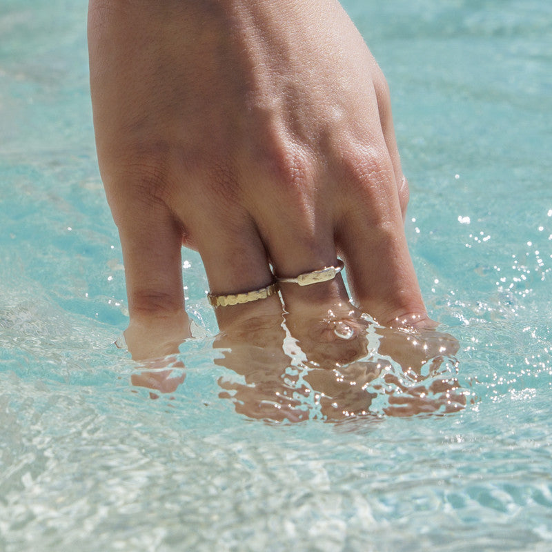 Bague Argent 925 et Or 585/1000