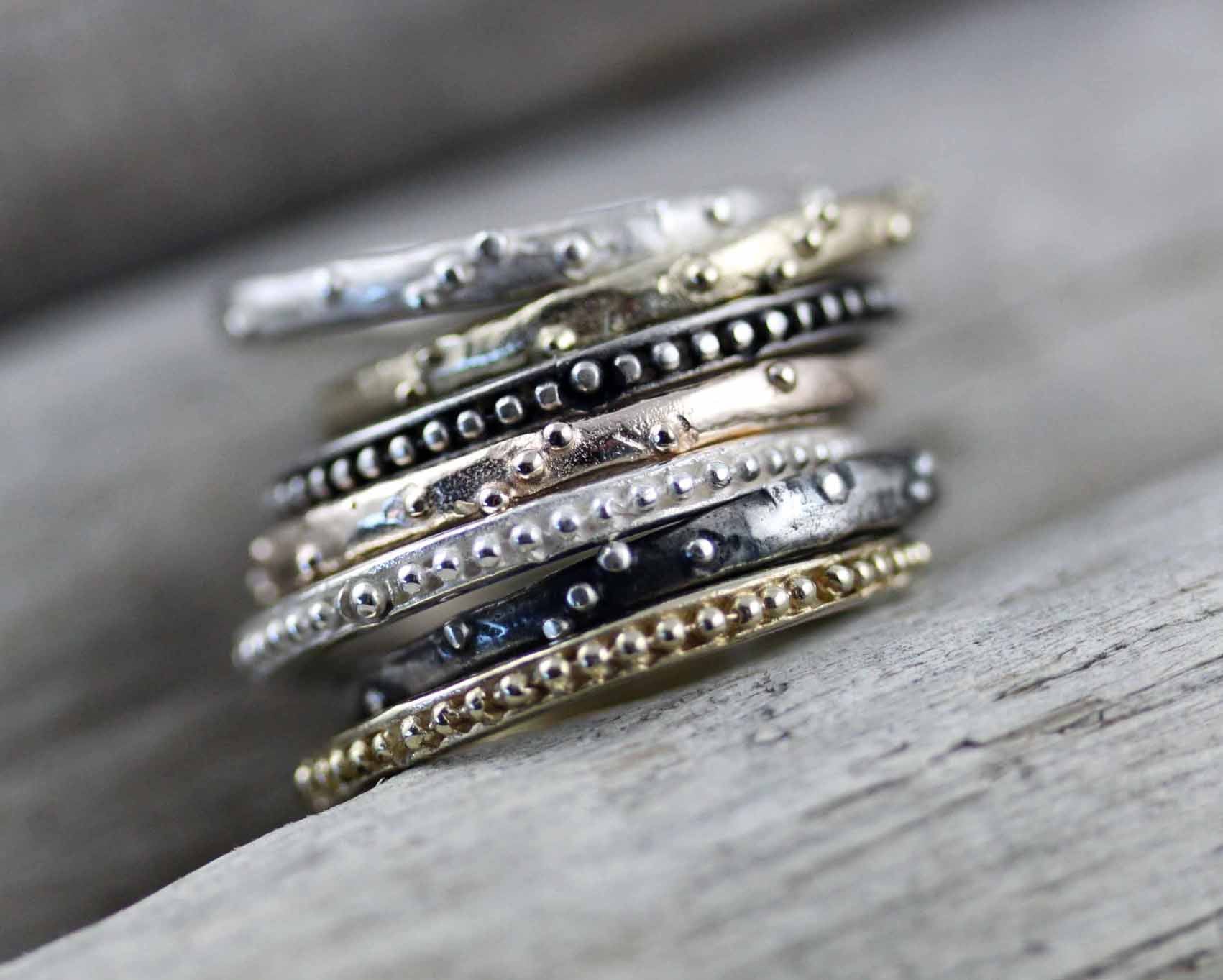 Bague Brindilles Parsemée Argent 925